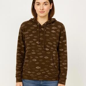 Fresh Produce jacket hoodie womens small S fish camping gorpcore hiking trail